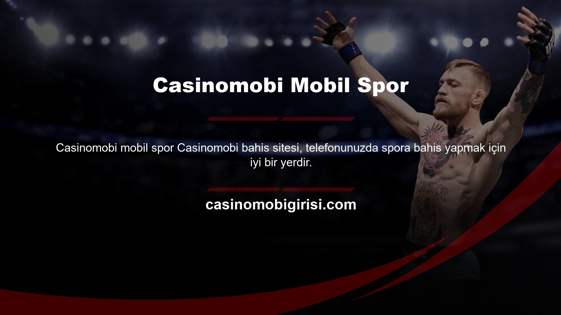 Casinomobi Mobil ile birçok oyun oynayabilir ve onlara kolayca bahis yapabilirsiniz